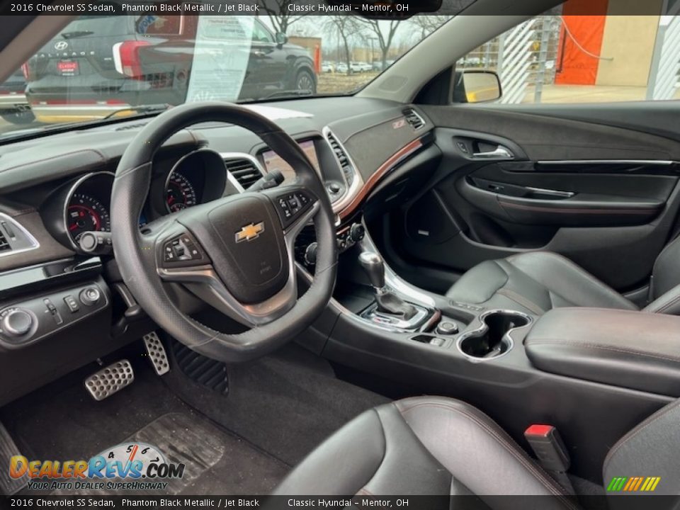 2016 Chevrolet SS Sedan Phantom Black Metallic / Jet Black Photo #3