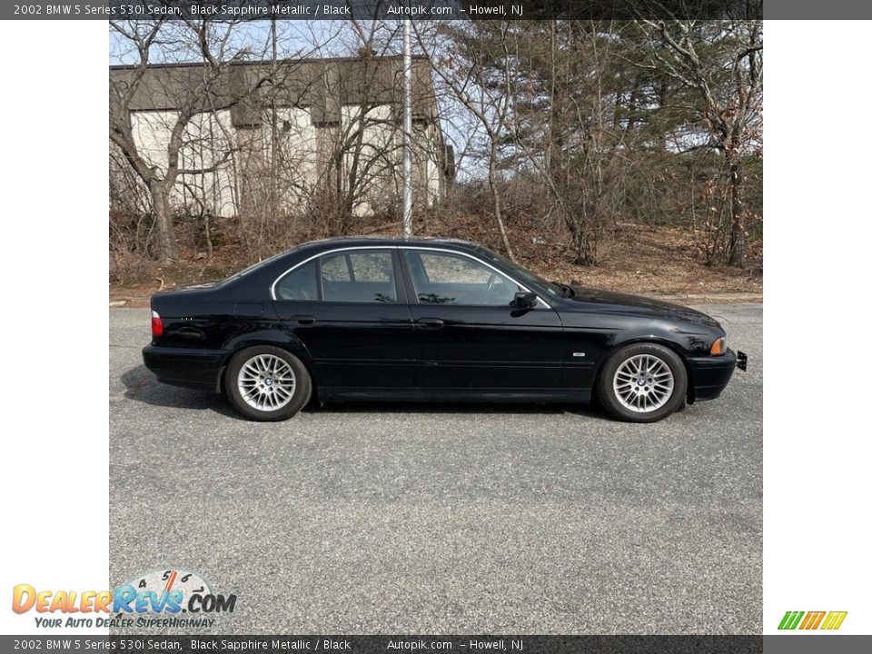 2002 BMW 5 Series 530i Sedan Black Sapphire Metallic / Black Photo #6