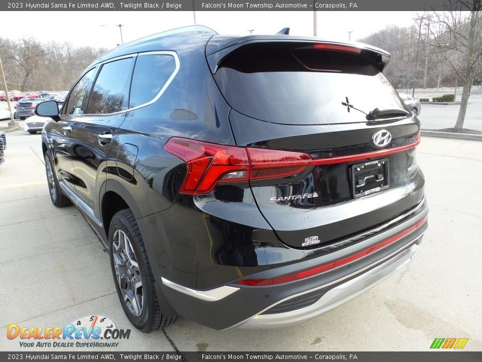 2023 Hyundai Santa Fe Limited AWD Twilight Black / Beige Photo #5