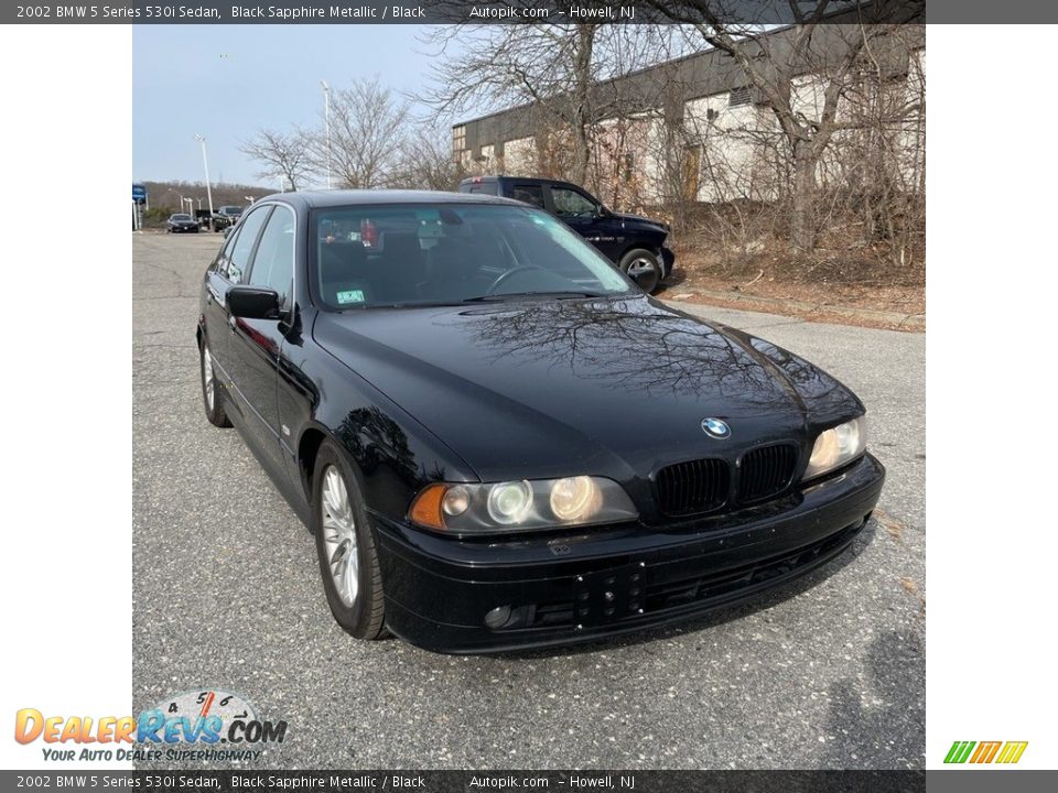 2002 BMW 5 Series 530i Sedan Black Sapphire Metallic / Black Photo #7