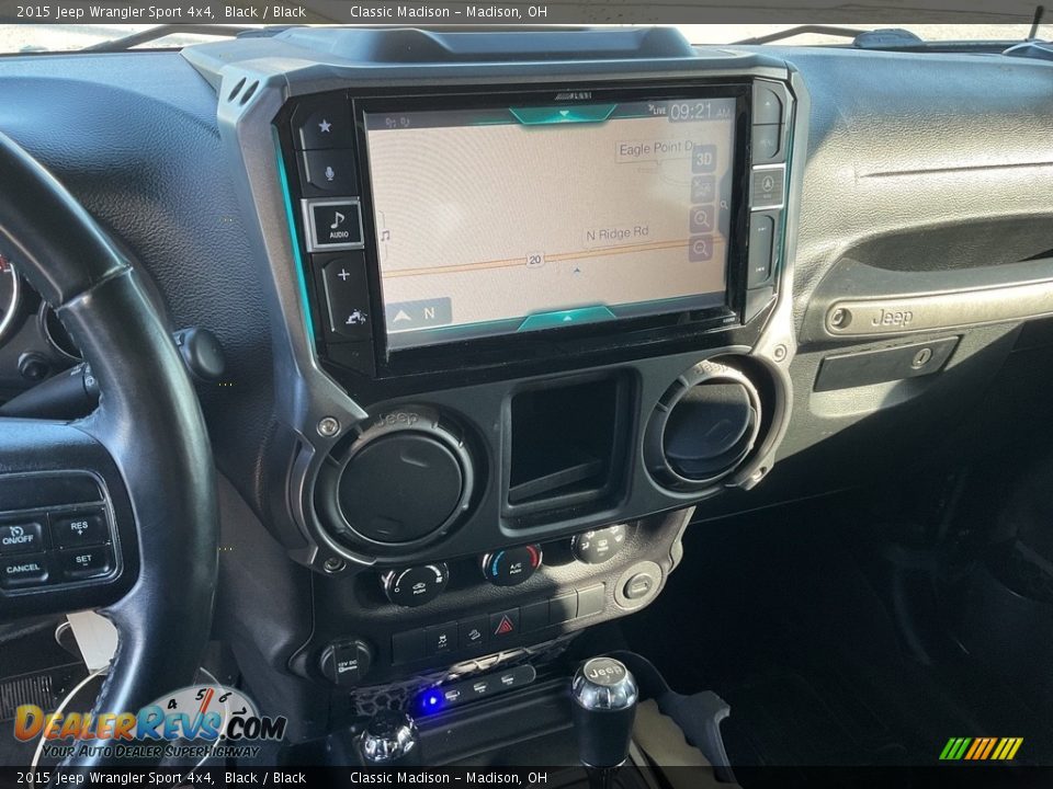 2015 Jeep Wrangler Sport 4x4 Black / Black Photo #6