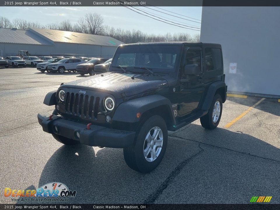 2015 Jeep Wrangler Sport 4x4 Black / Black Photo #7