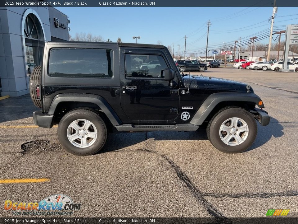 2015 Jeep Wrangler Sport 4x4 Black / Black Photo #9