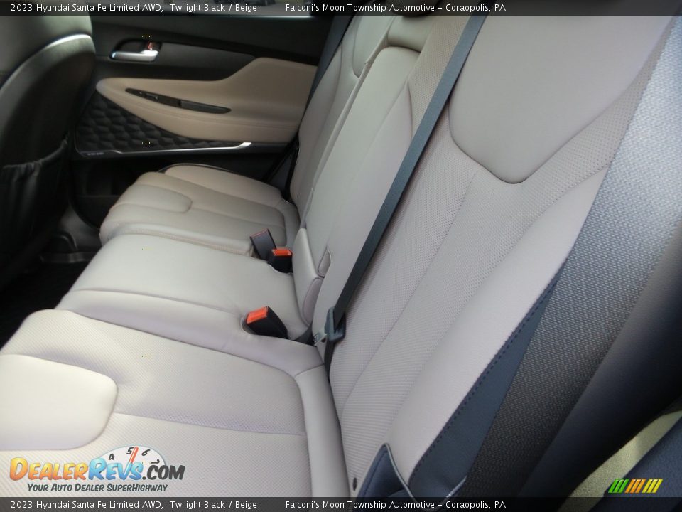 Rear Seat of 2023 Hyundai Santa Fe Limited AWD Photo #12