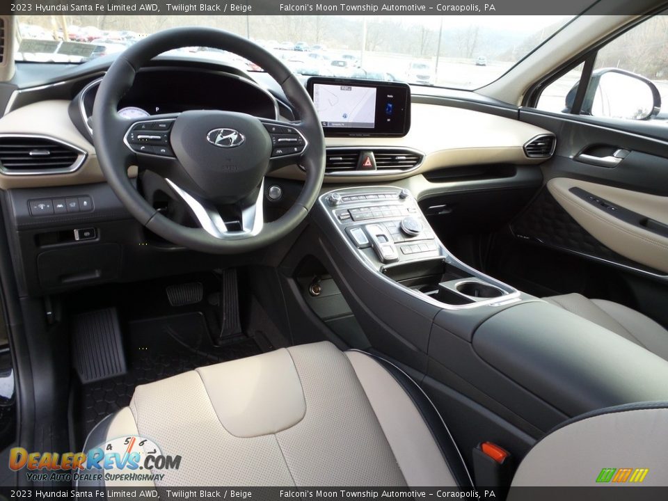 Beige Interior - 2023 Hyundai Santa Fe Limited AWD Photo #13