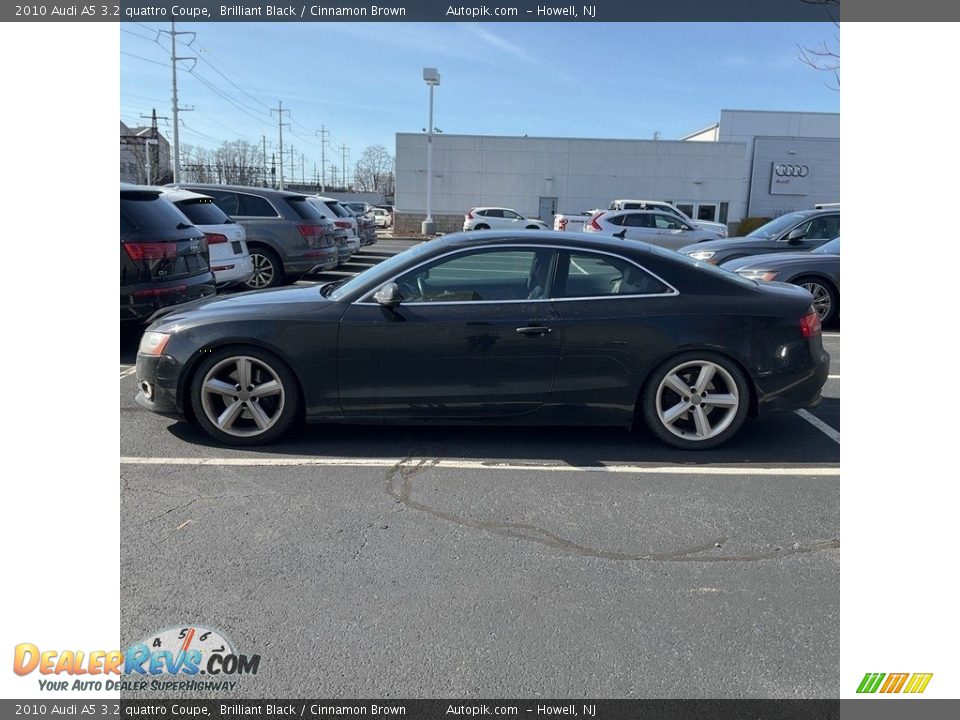 2010 Audi A5 3.2 quattro Coupe Brilliant Black / Cinnamon Brown Photo #2