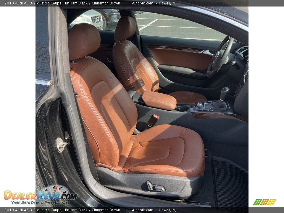 2010 Audi A5 3.2 quattro Coupe Brilliant Black / Cinnamon Brown Photo #12