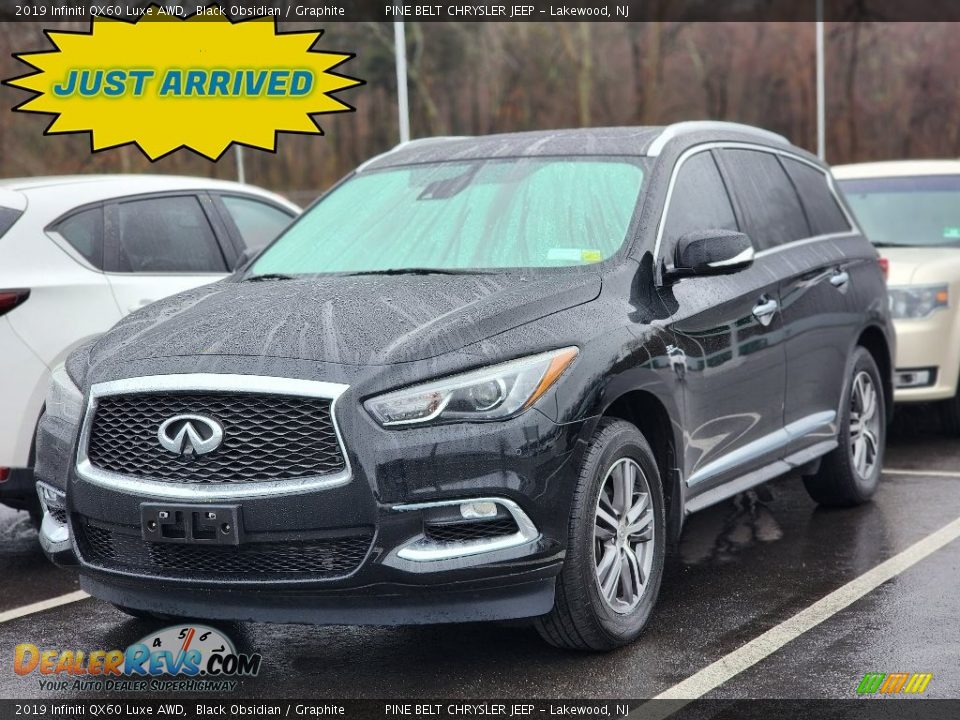 2019 Infiniti QX60 Luxe AWD Black Obsidian / Graphite Photo #1