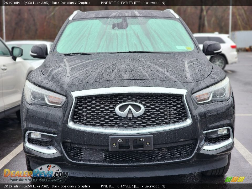 2019 Infiniti QX60 Luxe AWD Black Obsidian / Graphite Photo #2