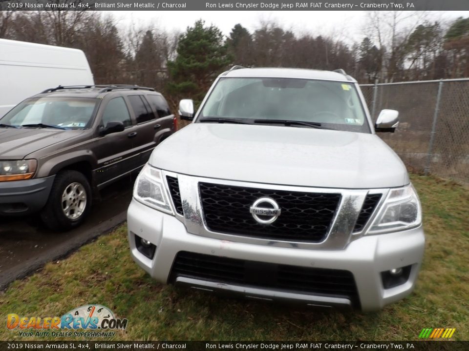 2019 Nissan Armada SL 4x4 Brilliant Silver Metallic / Charcoal Photo #2