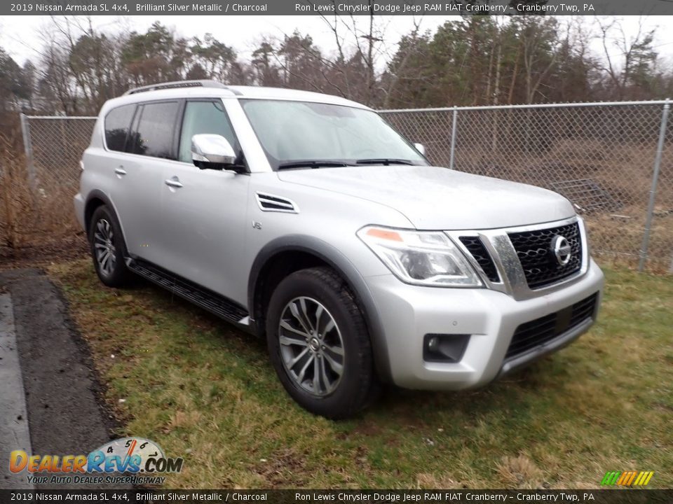 2019 Nissan Armada SL 4x4 Brilliant Silver Metallic / Charcoal Photo #3