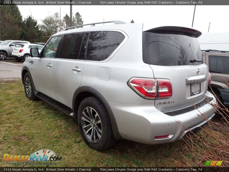 2019 Nissan Armada SL 4x4 Brilliant Silver Metallic / Charcoal Photo #4