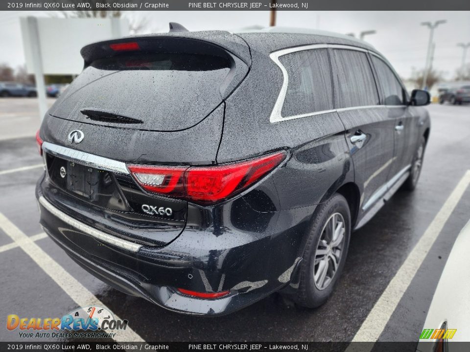 2019 Infiniti QX60 Luxe AWD Black Obsidian / Graphite Photo #4