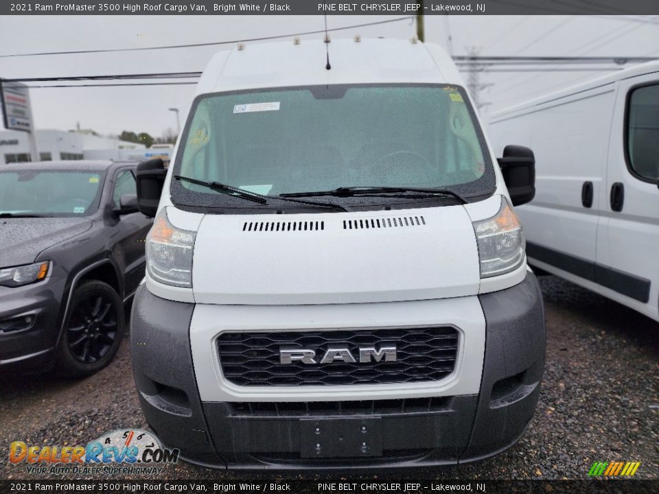 2021 Ram ProMaster 3500 High Roof Cargo Van Bright White / Black Photo #2