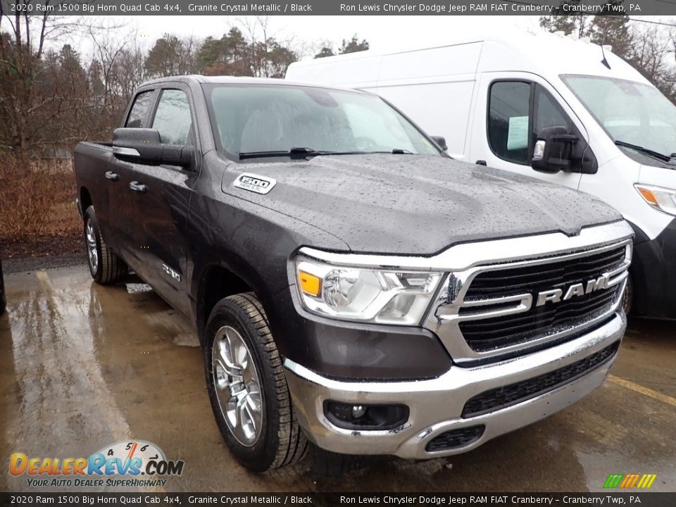 2020 Ram 1500 Big Horn Quad Cab 4x4 Granite Crystal Metallic / Black Photo #3