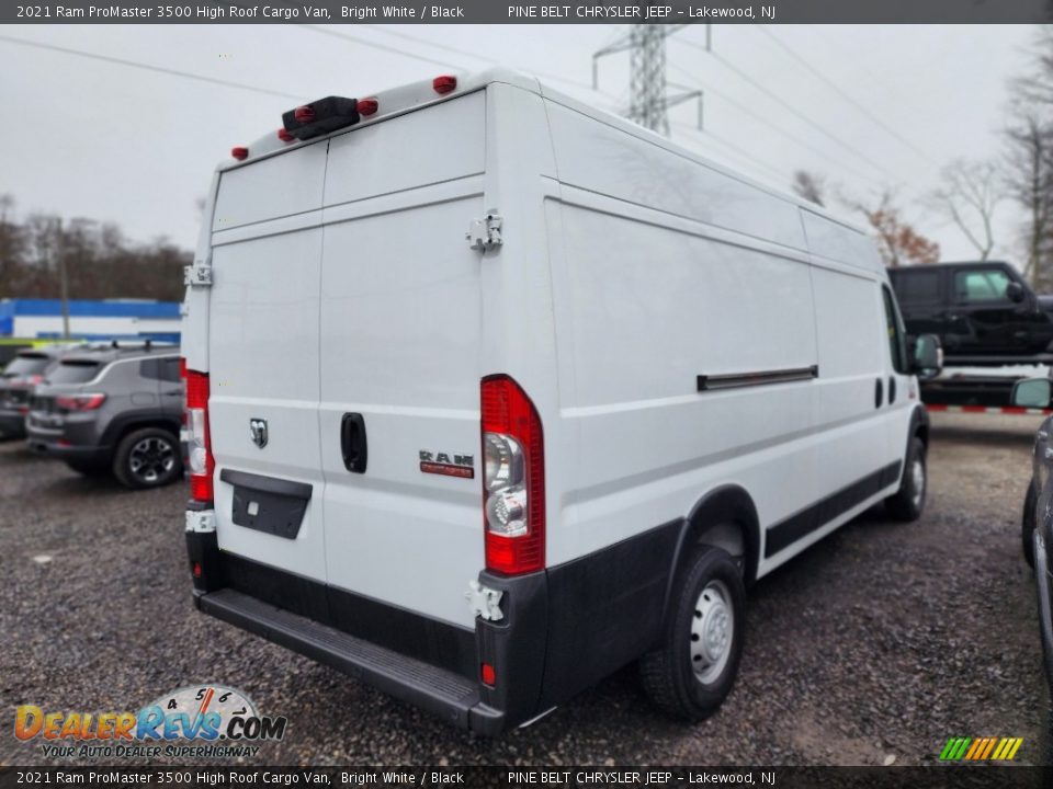 2021 Ram ProMaster 3500 High Roof Cargo Van Bright White / Black Photo #6