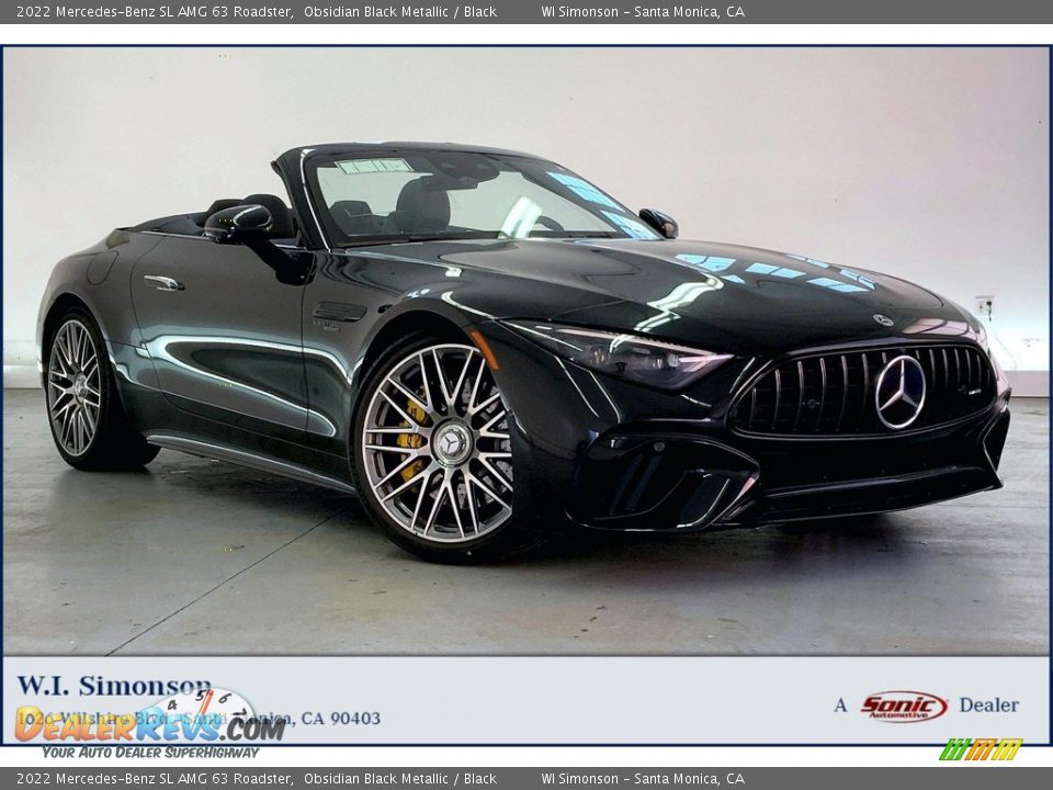 2022 Mercedes-Benz SL AMG 63 Roadster Obsidian Black Metallic / Black Photo #1