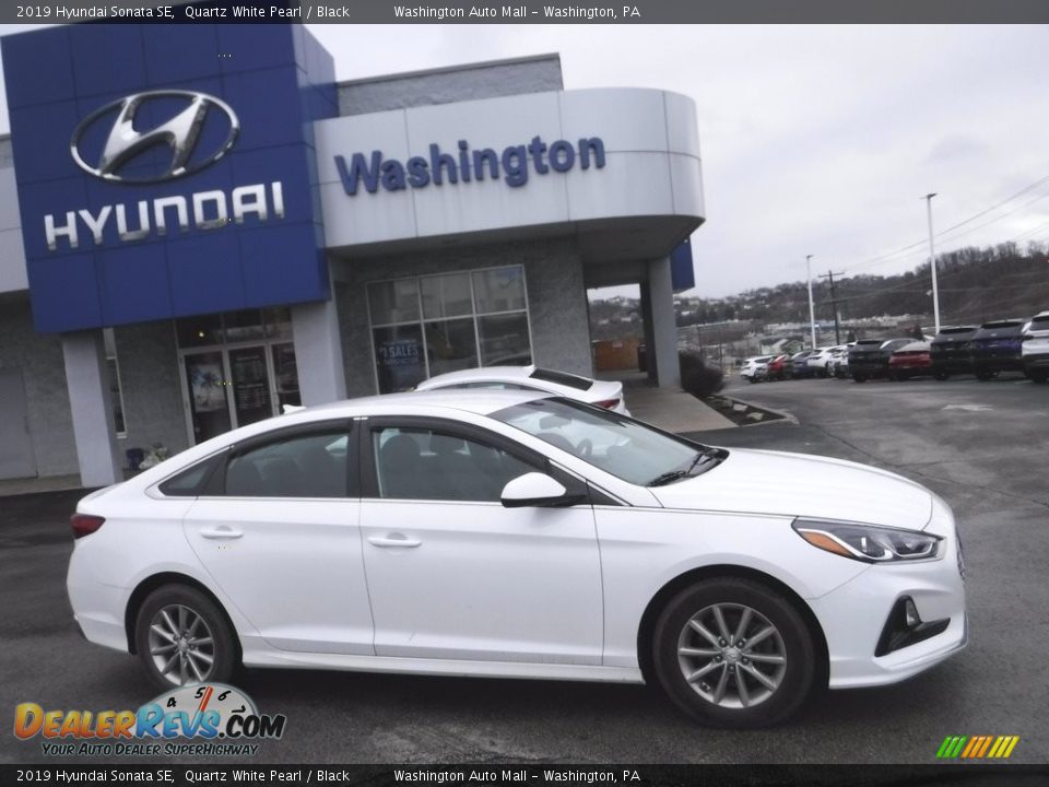 2019 Hyundai Sonata SE Quartz White Pearl / Black Photo #2