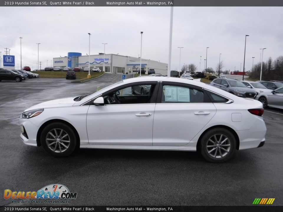 2019 Hyundai Sonata SE Quartz White Pearl / Black Photo #6