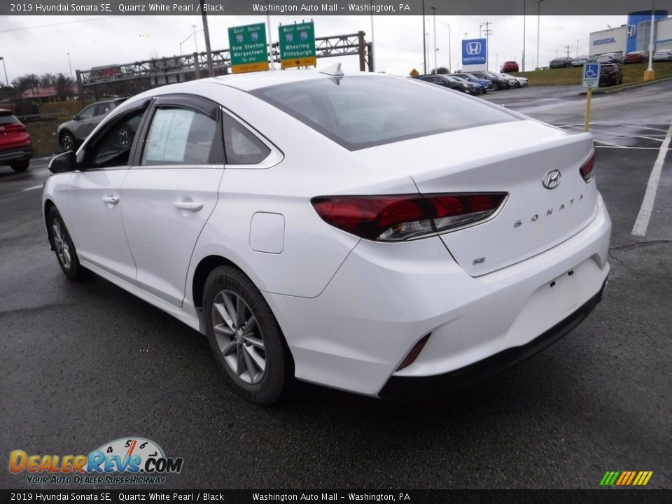 2019 Hyundai Sonata SE Quartz White Pearl / Black Photo #7