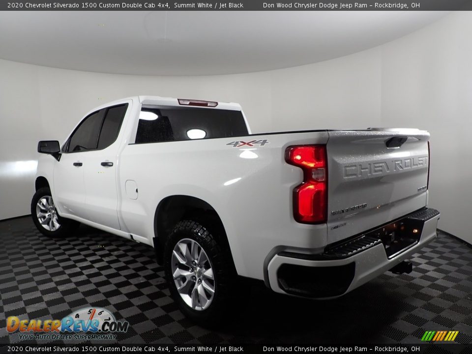 2020 Chevrolet Silverado 1500 Custom Double Cab 4x4 Summit White / Jet Black Photo #6