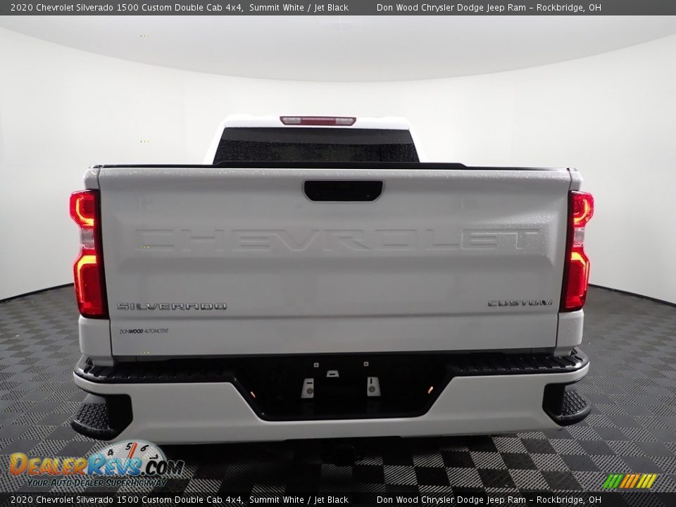 2020 Chevrolet Silverado 1500 Custom Double Cab 4x4 Summit White / Jet Black Photo #7