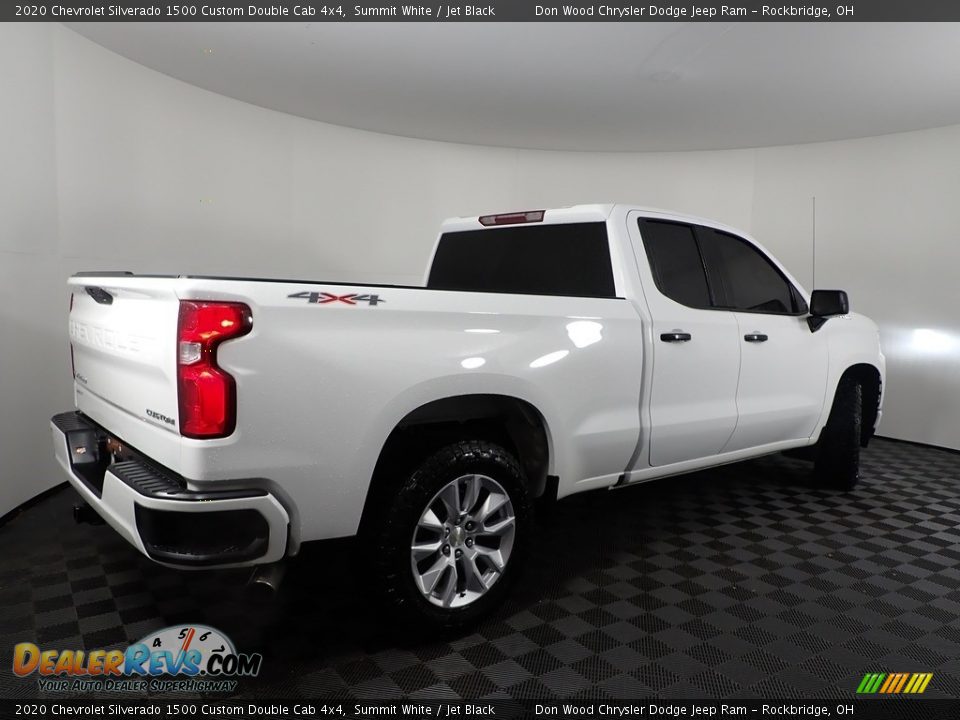 2020 Chevrolet Silverado 1500 Custom Double Cab 4x4 Summit White / Jet Black Photo #9