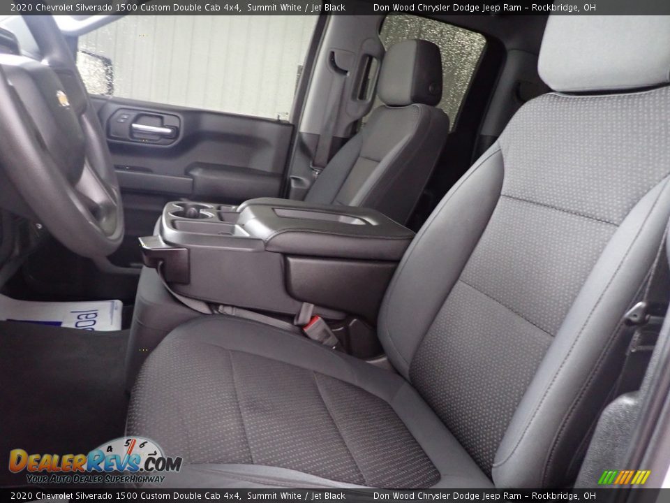 2020 Chevrolet Silverado 1500 Custom Double Cab 4x4 Summit White / Jet Black Photo #12