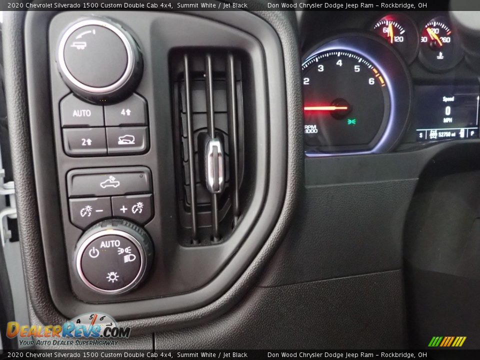 2020 Chevrolet Silverado 1500 Custom Double Cab 4x4 Summit White / Jet Black Photo #13