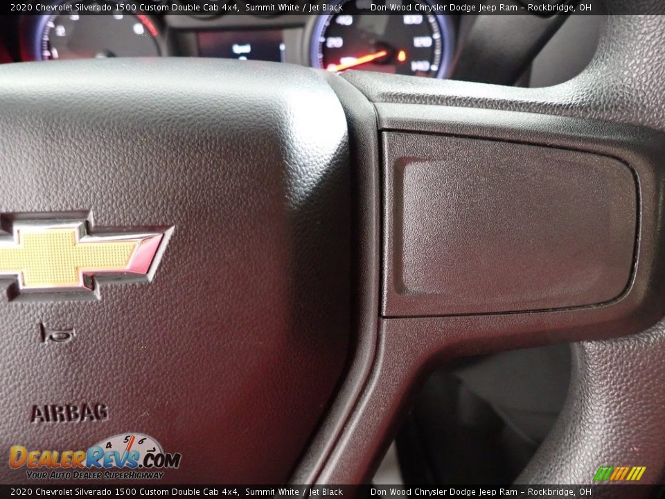 2020 Chevrolet Silverado 1500 Custom Double Cab 4x4 Summit White / Jet Black Photo #15