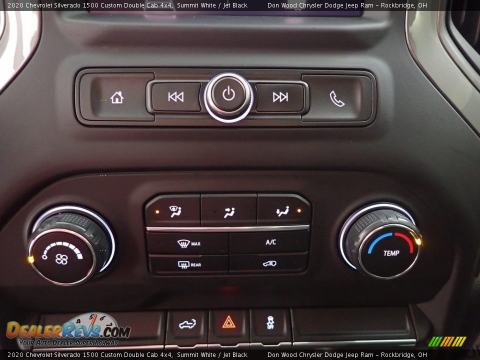 2020 Chevrolet Silverado 1500 Custom Double Cab 4x4 Summit White / Jet Black Photo #17