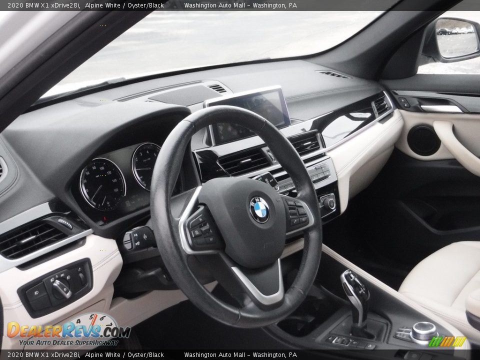 2020 BMW X1 xDrive28i Alpine White / Oyster/Black Photo #12