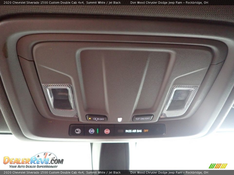 2020 Chevrolet Silverado 1500 Custom Double Cab 4x4 Summit White / Jet Black Photo #20