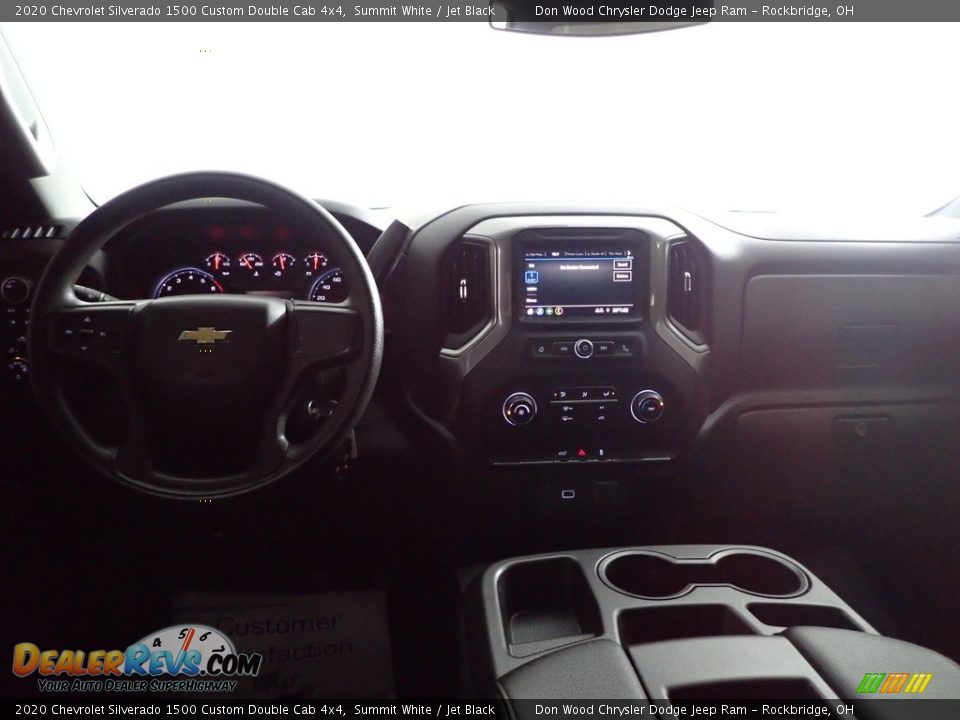 2020 Chevrolet Silverado 1500 Custom Double Cab 4x4 Summit White / Jet Black Photo #24
