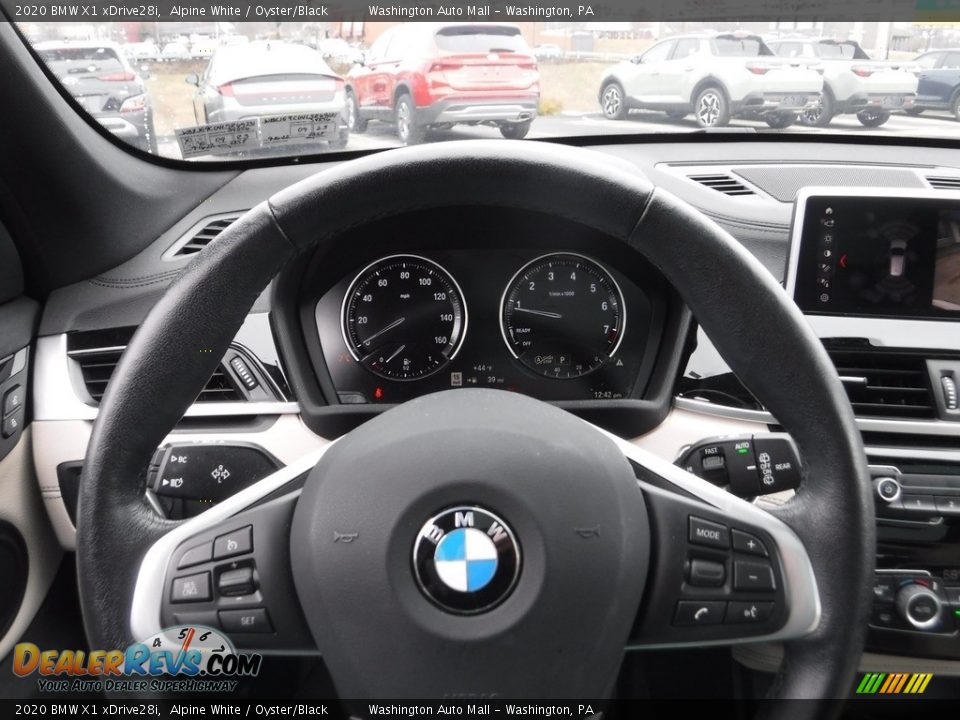 2020 BMW X1 xDrive28i Alpine White / Oyster/Black Photo #21