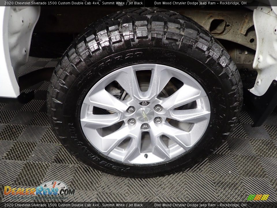 2020 Chevrolet Silverado 1500 Custom Double Cab 4x4 Summit White / Jet Black Photo #29