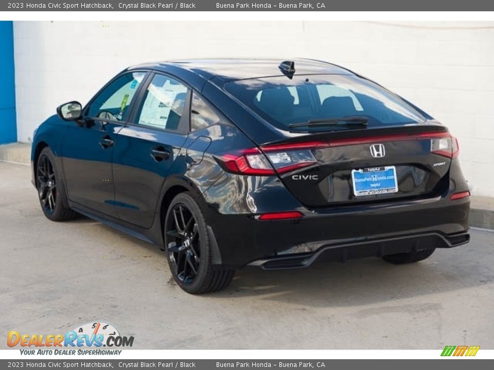 2023 Honda Civic Sport Hatchback Crystal Black Pearl / Black Photo #2