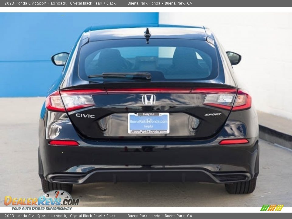 2023 Honda Civic Sport Hatchback Crystal Black Pearl / Black Photo #5