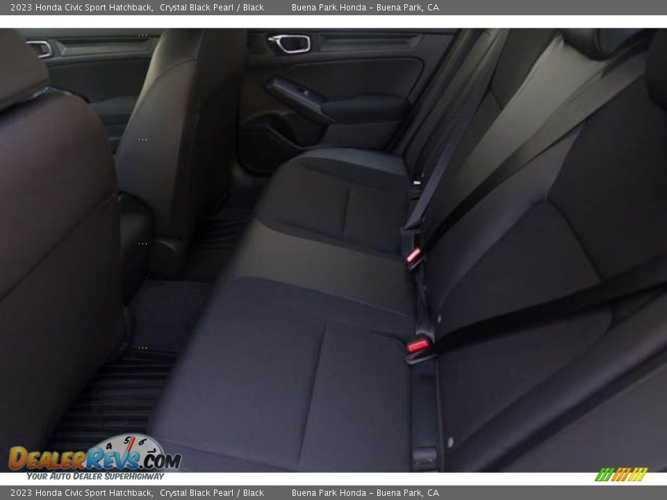 2023 Honda Civic Sport Hatchback Crystal Black Pearl / Black Photo #16