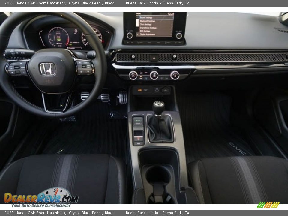 Black Interior - 2023 Honda Civic Sport Hatchback Photo #17