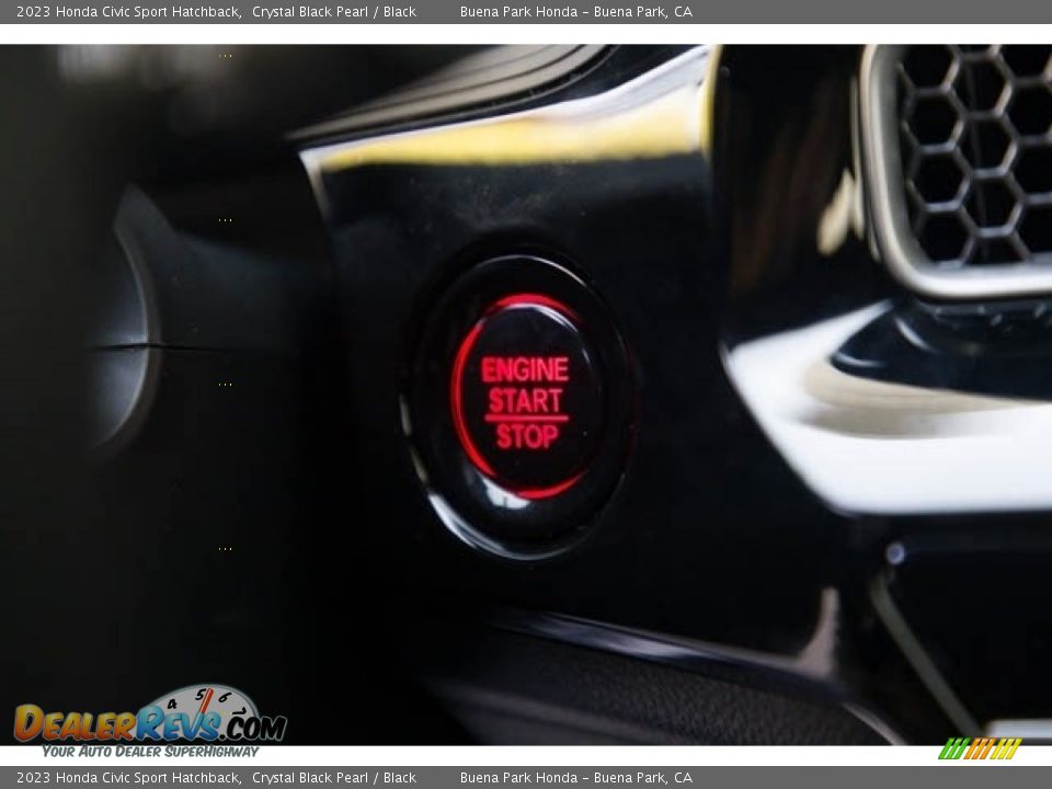 2023 Honda Civic Sport Hatchback Crystal Black Pearl / Black Photo #22