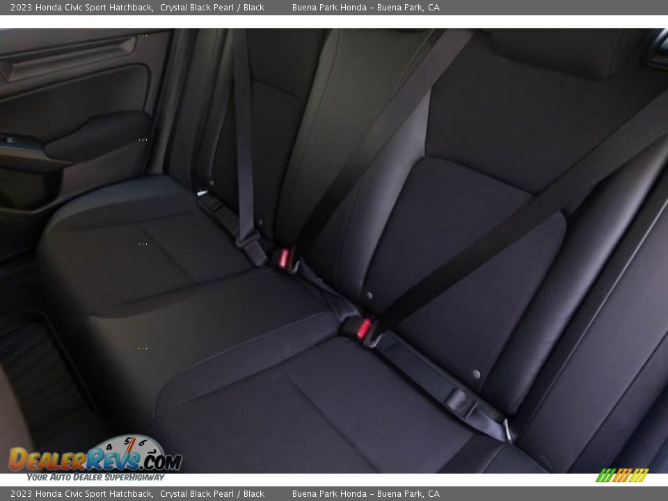 2023 Honda Civic Sport Hatchback Crystal Black Pearl / Black Photo #25