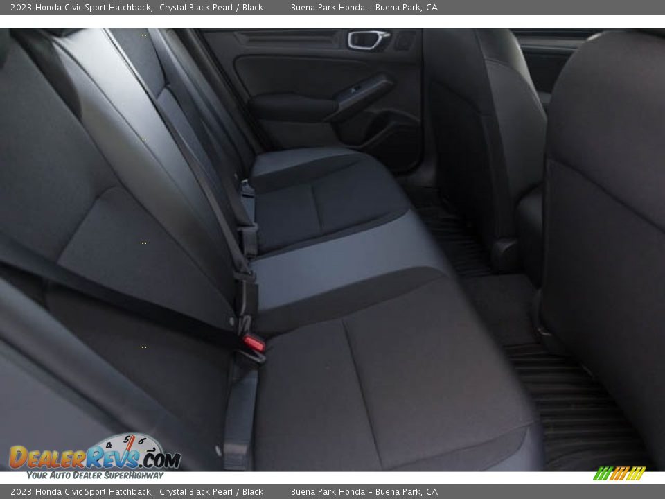 2023 Honda Civic Sport Hatchback Crystal Black Pearl / Black Photo #27