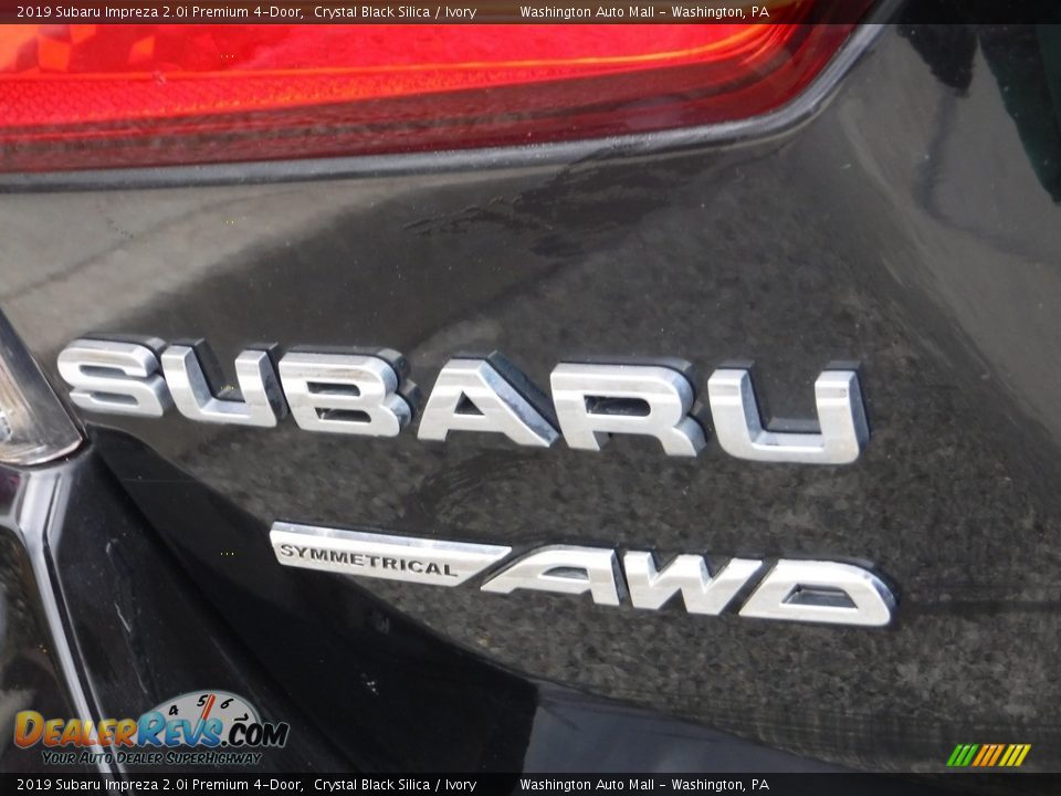 2019 Subaru Impreza 2.0i Premium 4-Door Crystal Black Silica / Ivory Photo #15