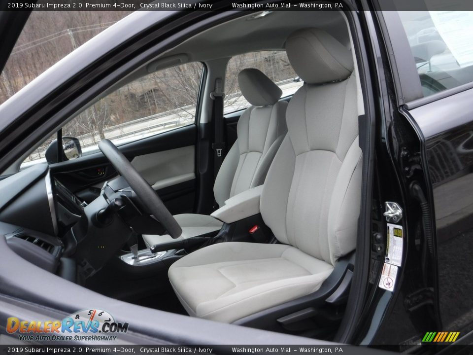 2019 Subaru Impreza 2.0i Premium 4-Door Crystal Black Silica / Ivory Photo #19