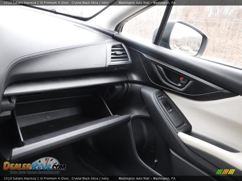 2019 Subaru Impreza 2.0i Premium 4-Door Crystal Black Silica / Ivory Photo #26