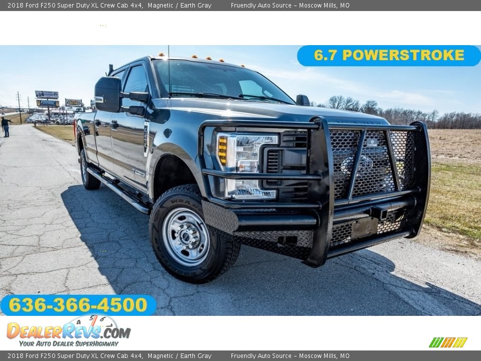 2018 Ford F250 Super Duty XL Crew Cab 4x4 Magnetic / Earth Gray Photo #1