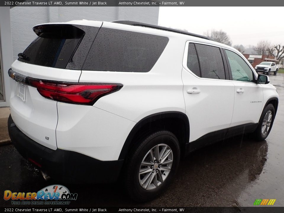2022 Chevrolet Traverse LT AWD Summit White / Jet Black Photo #3