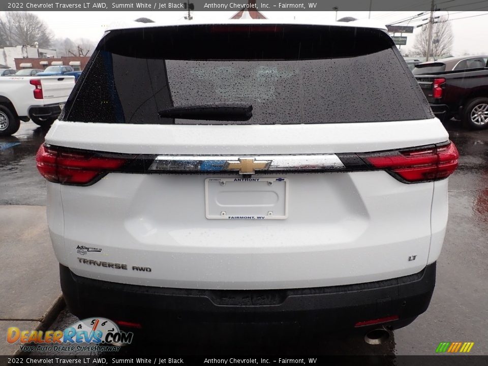 2022 Chevrolet Traverse LT AWD Summit White / Jet Black Photo #4