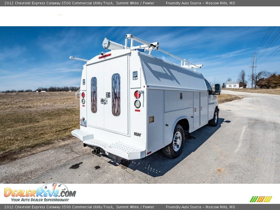 2012 Chevrolet Express Cutaway 3500 Commercial Utility Truck Summit White / Pewter Photo #7